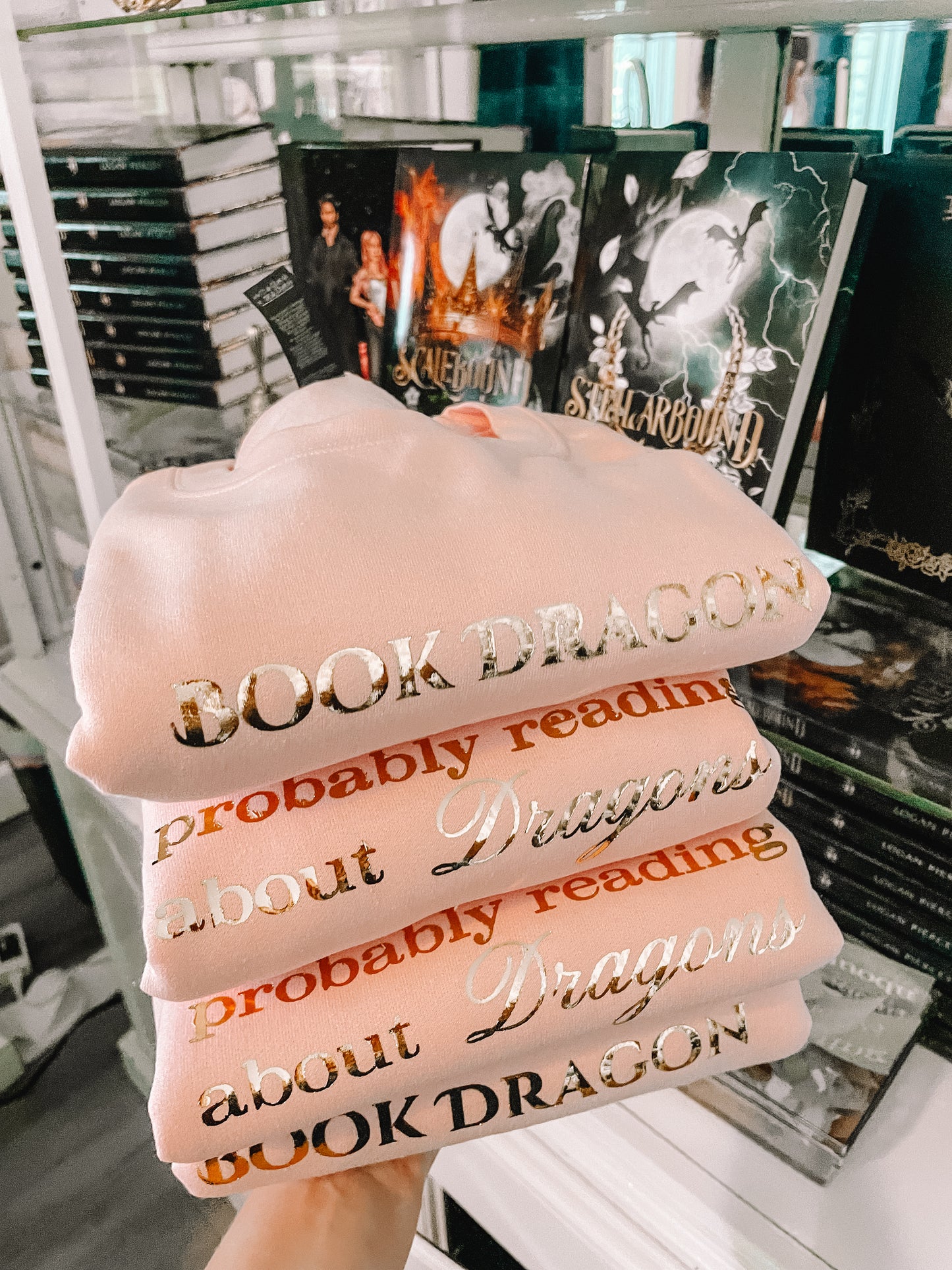 Pink and Gold Dragon Sweatshirt PREORDER