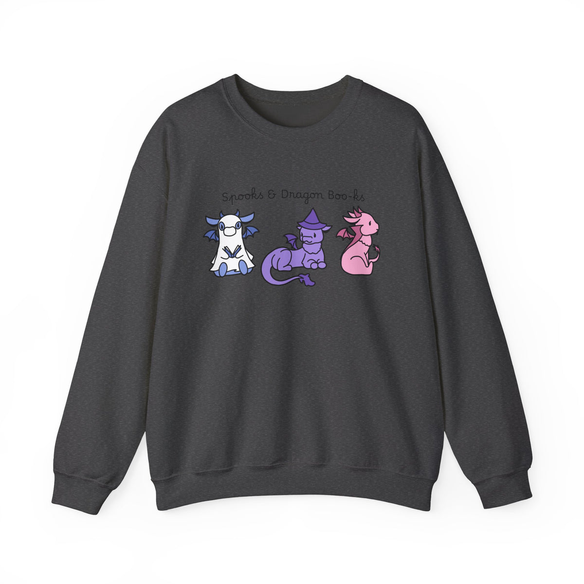 Spooks & Dragon Boo-ks Embroidered Sweatshirt