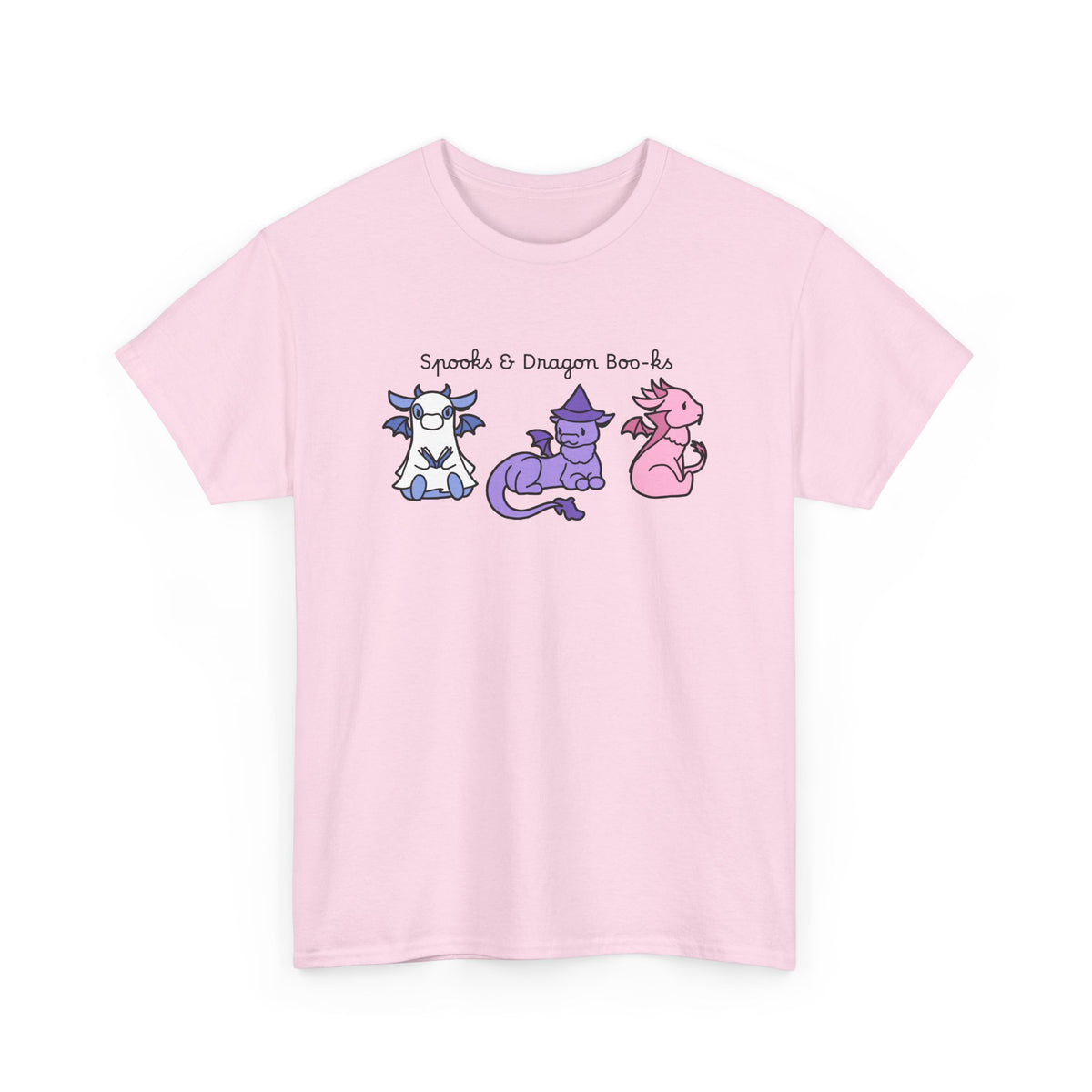 Spooks & Dragon Boo-ks Embroidered T-shirt