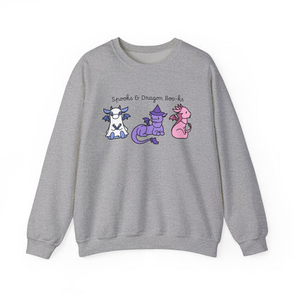 Spooks & Dragon Boo-ks Embroidered Sweatshirt