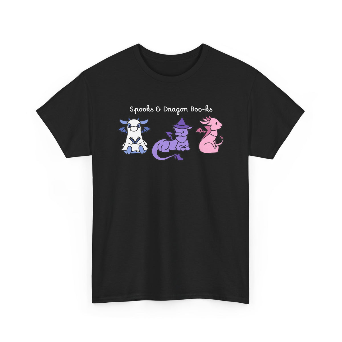 Spooks & Dragon Boo-ks Embroidered T-shirt