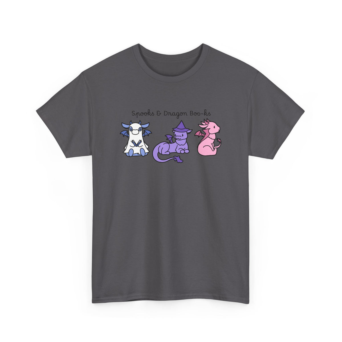 Spooks & Dragon Boo-ks Embroidered T-shirt
