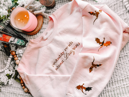Pink Dragon Surprise Sweatshirt! Ships TODAY!