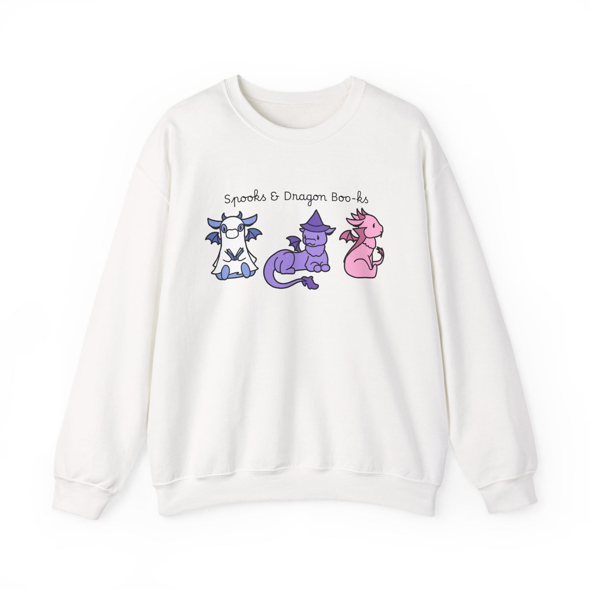 Spooks & Dragon Boo-ks Embroidered Sweatshirt
