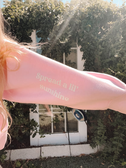 Pink Sunflower Sweatshirt