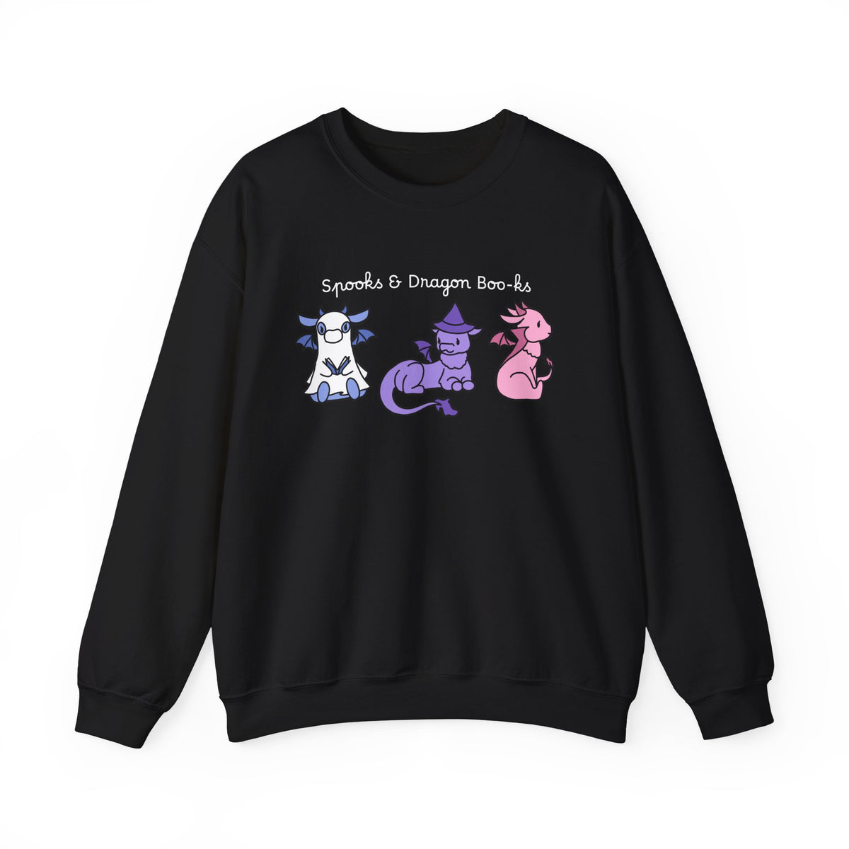 Spooks & Dragon Boo-ks Embroidered Sweatshirt