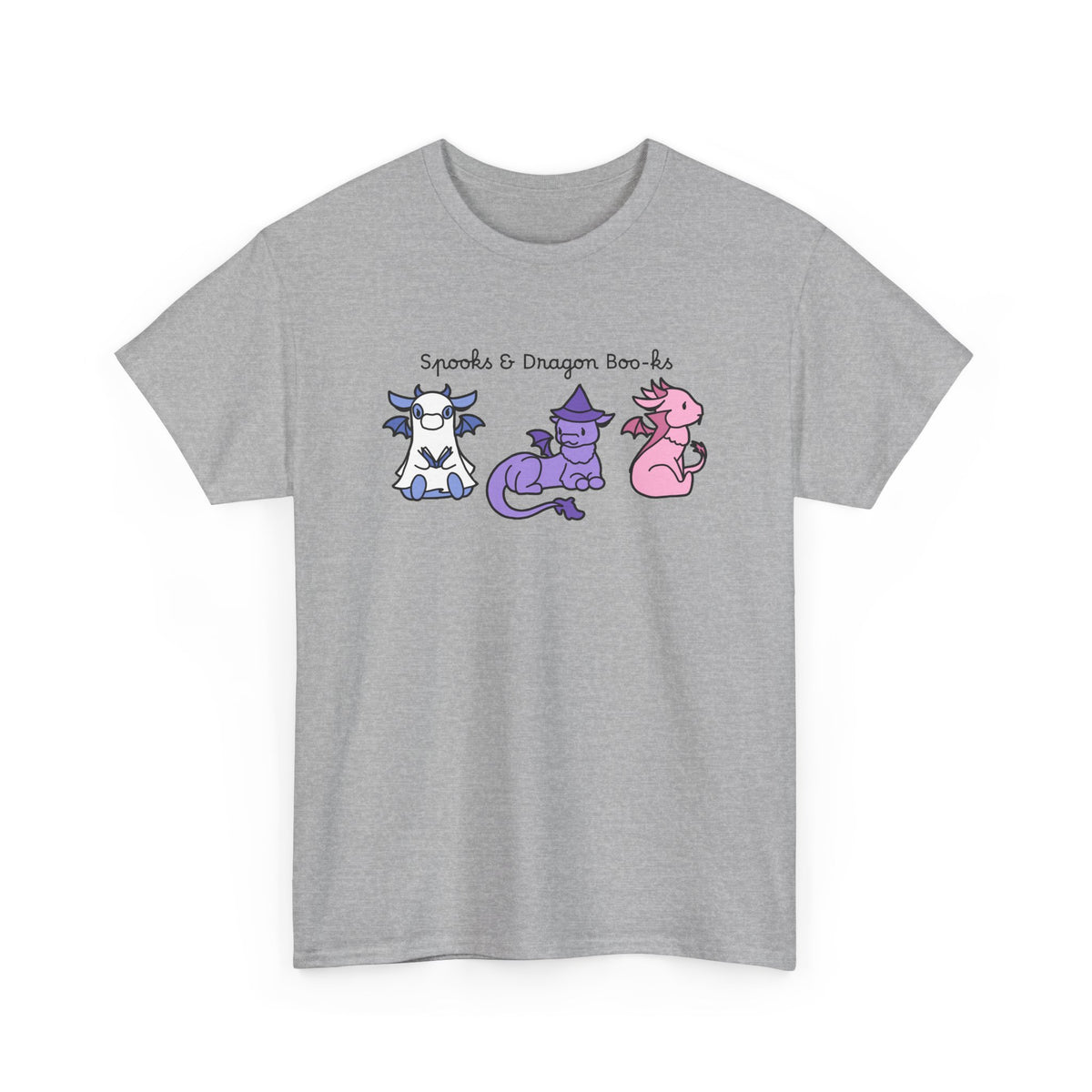 Spooks & Dragon Boo-ks Embroidered T-shirt