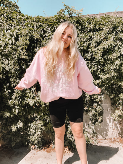 Pink Sunflower Sweatshirt