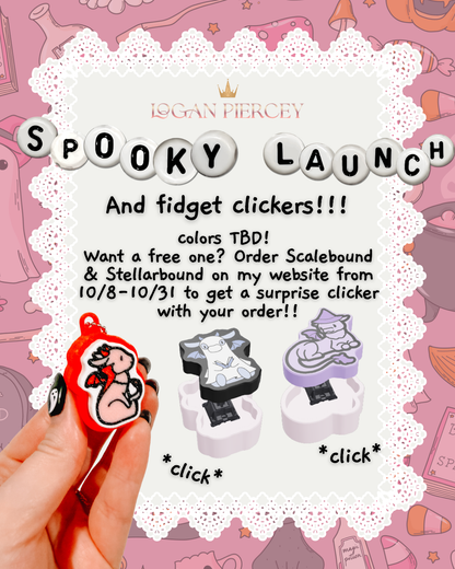 Spooks & Dragon Boo-ks Fidget Clickers (Bundle of 3)