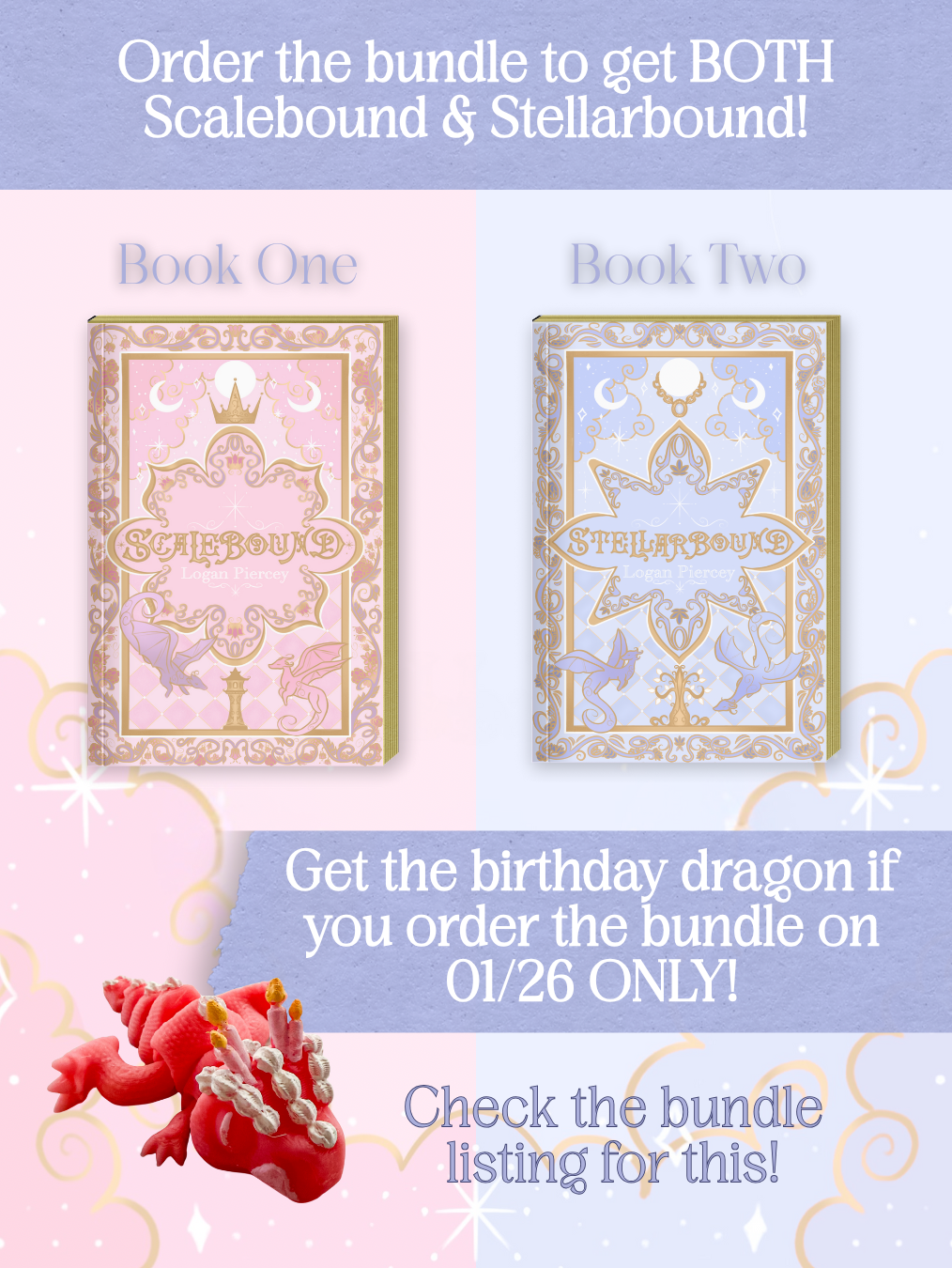 PASTEL PARTY BIRTHDAY BUNDLE!!! Both Scalebound & Stellarbound Paperbacks (Preorder)