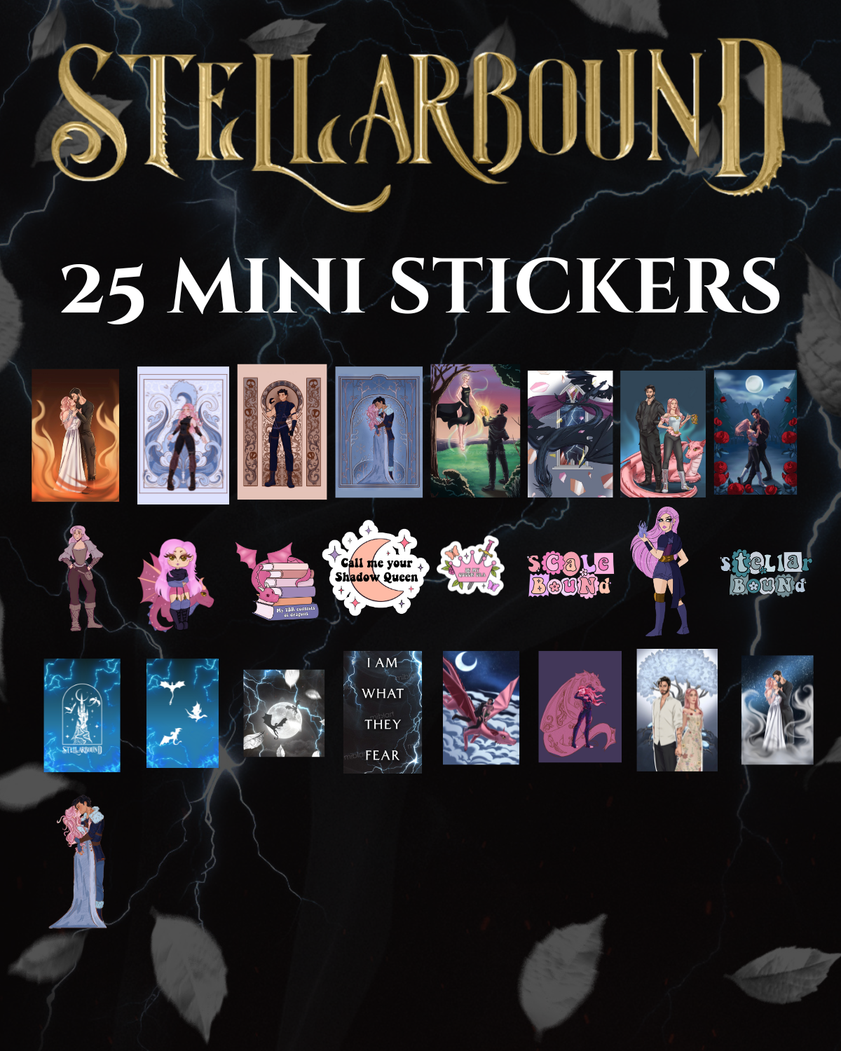 Tier 7 (PREORDER): ANNOTATED Stellarbound, 25 mini stickers, 7 Art Prints, 5 Page Overlays, T-Shirt, & Sweatshirt