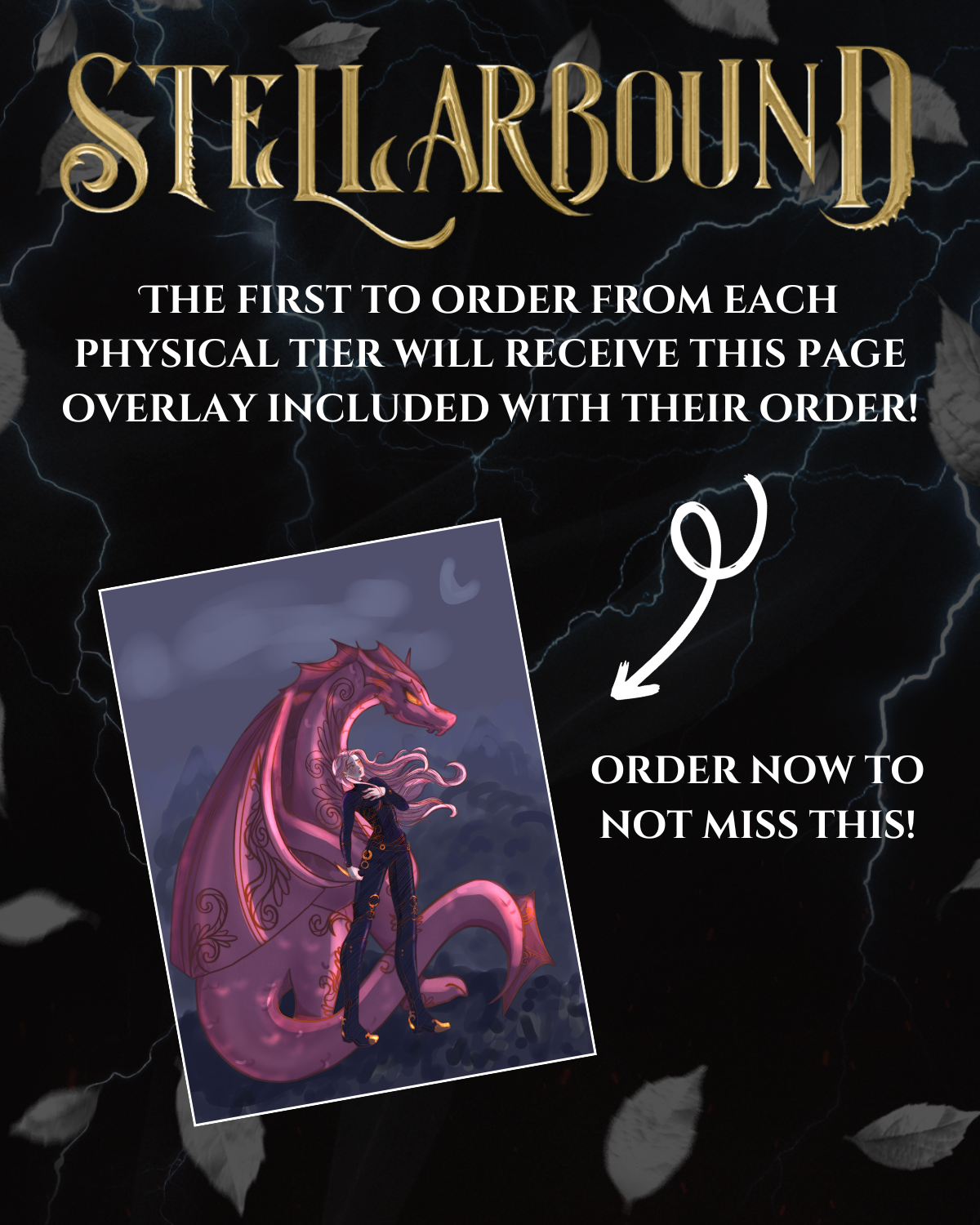 Tier 7 (PREORDER): ANNOTATED Stellarbound, 25 mini stickers, 7 Art Prints, 5 Page Overlays, T-Shirt, & Sweatshirt
