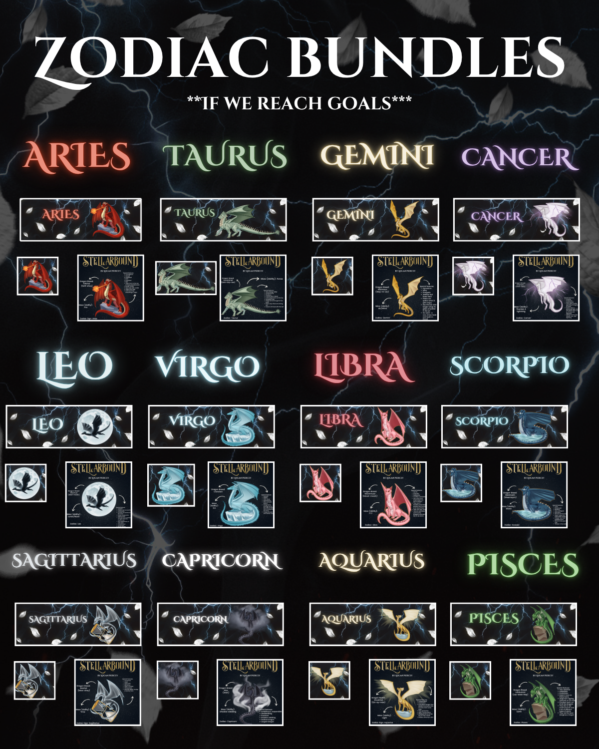 Tier 7 (PREORDER): ANNOTATED Stellarbound, 25 mini stickers, 7 Art Prints, 5 Page Overlays, T-Shirt, & Sweatshirt