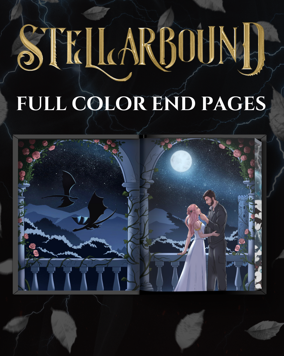 Tier 7 (PREORDER): ANNOTATED Stellarbound, 25 mini stickers, 7 Art Prints, 5 Page Overlays, T-Shirt, & Sweatshirt