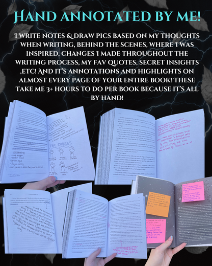Tier 7 (PREORDER): ANNOTATED Stellarbound, 25 mini stickers, 7 Art Prints, 5 Page Overlays, T-Shirt, & Sweatshirt